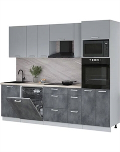 Кухонный гарнитур Интерлиния Мила Лайт 2.6-ПМ1