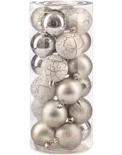 Набор шаров новогодних Ausini VT25-04020-2