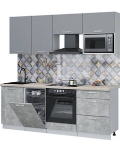 Кухонный гарнитур Интерлиния Мила Лайт 2.15-ПМ4