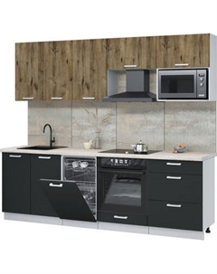 Кухонный гарнитур Интерлиния Мила Лайт 2.45-ПМ4