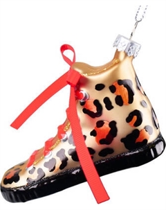 Елочная игрушка Kurt S. Adler Christmas 2024. Леопардовый кед / ZCI24016 Kurt s. adler