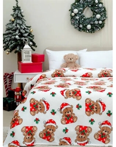 Плед Павлинка Новогодние мишки 150х200