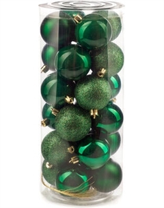 Набор шаров новогодних Ausini VT25-04003-6