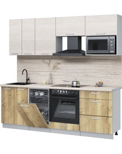 Кухонный гарнитур Интерлиния Мила Лайт 2.25-ПМ4