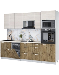 Кухонный гарнитур Интерлиния Мила Лайт 2.65-ПМ3