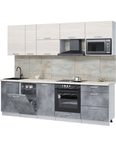 Кухонный гарнитур Интерлиния Мила Лайт 2.6-ПМ4