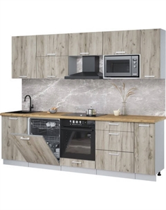 Кухонный гарнитур Интерлиния Мила Лайт 2.6-ПМ2