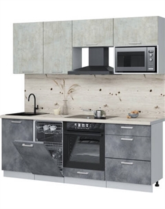 Кухонный гарнитур Интерлиния Мила Лайт 2.15-ПМ4