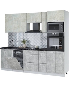 Кухонный гарнитур Интерлиния Мила Лайт 2.45-ПМ3