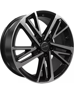 Литой диск Khomen KHW1815 A6/Q5 18x8" 5x112мм DIA 66.6мм ET 39мм Black FP