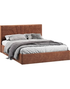 Двуспальная кровать ТриЯ Пандора с ПМ и заглушиной 160x200 Тип 1 Трия