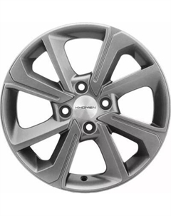 Литой диск Khomen KHW1501 Rio 15x6" 4x100мм DIA 54.1мм ET 48мм G-Silver