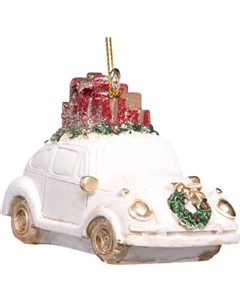 Елочная игрушка Lefard Машинка с подарками 162-1321