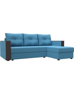 Диван угловой Лига Диванов Валенсия Лайт правый / 125974 Лига диванов