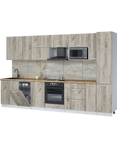 Кухонный гарнитур Интерлиния Мила Лайт 3.4-ПМ4