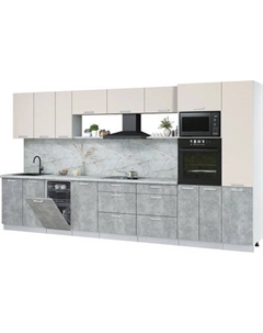 Кухонный гарнитур Интерлиния Мила Лайт 3.9-ПМ3