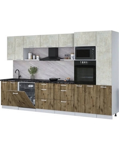 Кухонный гарнитур Интерлиния Мила Лайт 3.4-ПМ1