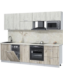 Кухонный гарнитур Интерлиния Мила Лайт 2.6-ПМ4