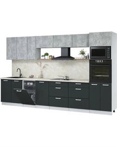 Кухонный гарнитур Интерлиния Мила Лайт 3.5-ПМ3