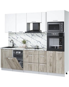 Кухонный гарнитур Интерлиния Мила Лайт 2.45-ПМ3