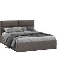 Двуспальная кровать ТриЯ Глосс универсальная с ПМ Тип 1 180x200 и заглушиной Трия