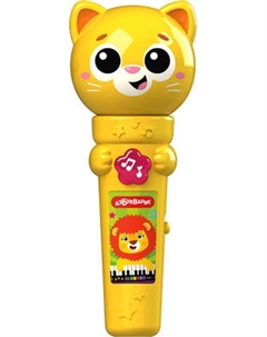 Развивающая игрушка Азбукварик Веселый Котенок Микрофончики-зверята / 3418