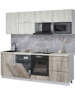 Кухонный гарнитур Интерлиния Мила Лайт 2.3-ПМ2