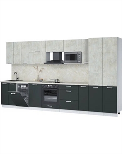 Кухонный гарнитур Интерлиния Мила Лайт 3.8-ПМ4