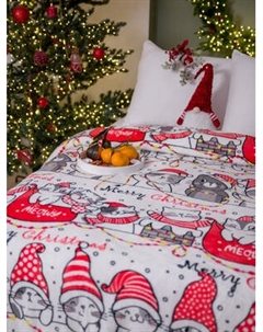 Плед Павлина Котики рождество 150x200