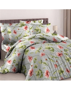 Комплект постельного белья Реноме 1.5сп Маки на фактуре 10523-1