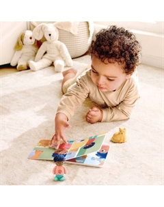 Развивающий игровой набор Hape Мальчик и кошка / E3432_HP