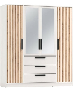 Шкаф Олмеко Вегас 4-х дверный с зеркалом 83.07