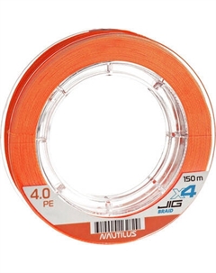 Леска плетеная NAUTILUS X4 Jig Braid Fluoro Orange d-0.24мм 20.1кг 3.5PE / 06-42302632 Nautilus