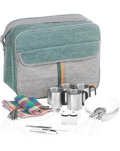 Походный набор Nisus Luxe N-425(4)-GG)