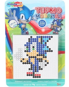 Развивающая игра MultiArt Термомозаика Соник / IB400-120521 Multiart