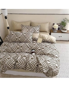 Комплект постельного белья Alleri Поплин Luxe 2сп с европростыней / П-391