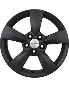 Литой диск Khomen KHW1504 Polo 15x6" 5x100мм DIA 57.1мм ET 40мм Black Matt