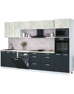 Кухонный гарнитур Интерлиния Мила Лайт 3.3-ПМ1-2