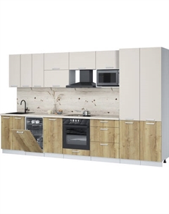 Кухонный гарнитур Интерлиния Мила Лайт 3.5-ПМ4