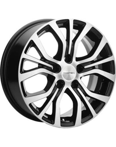 Литой диск Khomen KHW1608 Opel Zafira 16x6.5" 5x110мм DIA 65.1мм ET 43мм Black FP