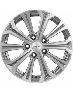 Литой диск Khomen KHW1610 Octavia 16x6.5" 5x112мм DIA 57.1мм ET 50мм Gray FP