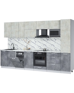 Кухонный гарнитур Интерлиния Мила Лайт 3.3-ПМ4