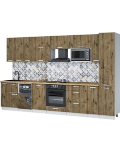 Кухонный гарнитур Интерлиния Мила Лайт 3.4-ПМ4