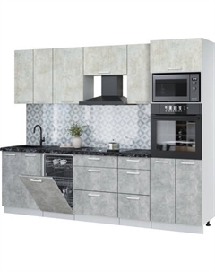 Кухонный гарнитур Интерлиния Мила Лайт 2.65-ПМ3