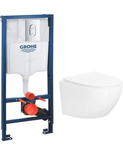 Унитаз подвесной с инсталляцией Lauter Sulzdorf + GROHE Rapid SL 39504000