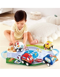 Набор игрушечных автомобилей Hape Навстречу приключениям Плюшевые машинки / E0076_HP