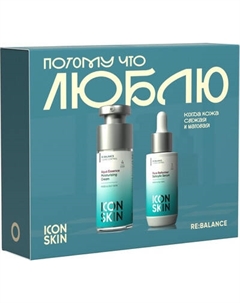 Набор косметики для лица Icon Skin Сыворотка с салиц. кисл. Pore Reformer+Увлажн. крем Aqua Essence Icon skin