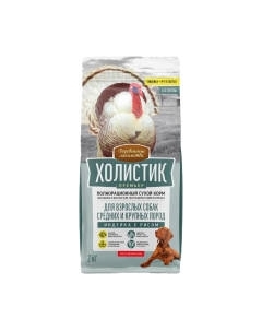 Сухой корм для собак Деревенские лакомства Холистик Премьер. Индейка с рисом