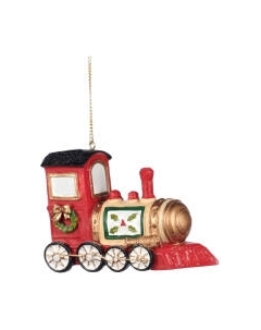 Елочная игрушка Goodwill Xmas 2023 Паровоз с венком / TR 21128-1