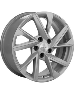 Литой диск Khomen KHW1714 Jac/Москвич 3 17x7" 5x108мм DIA 54.1мм ET 40мм F-Silver